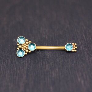 Elegant Gold and Blue Women's Jewelry Piece